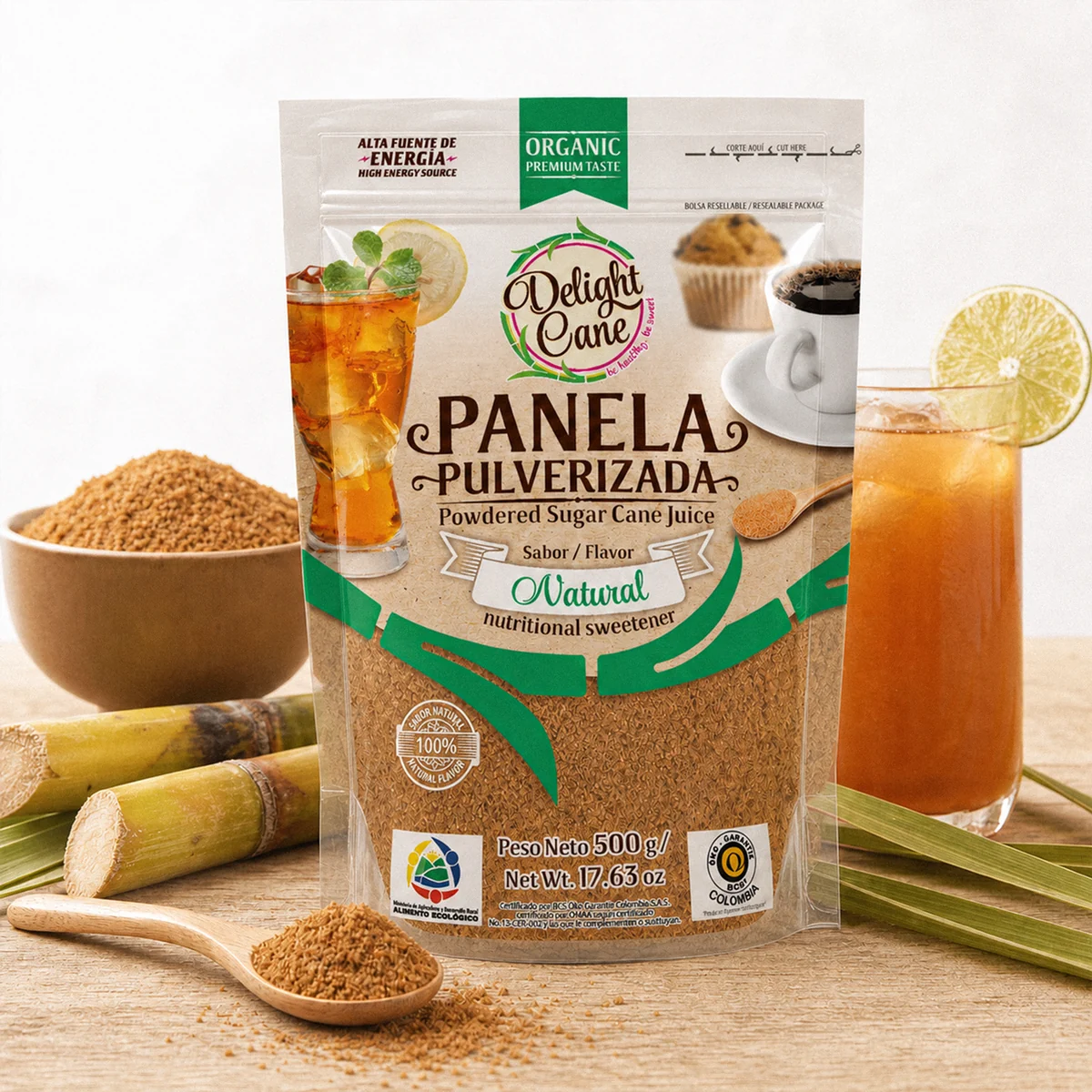 Arquitectura de línea de Delight Cane para panela colombiana.